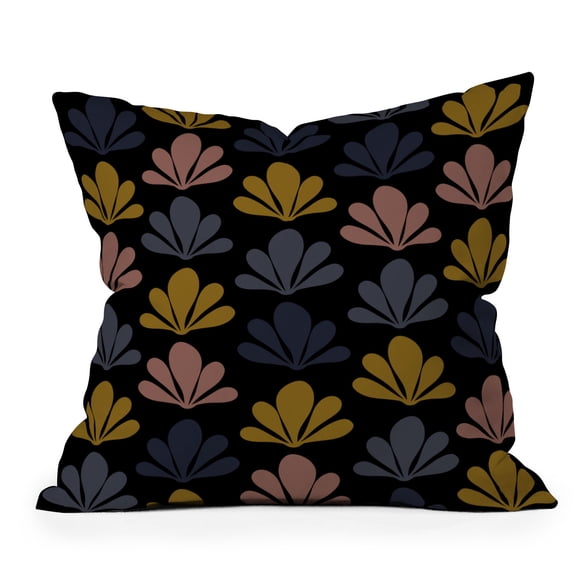 Society6 Colour Poems Abstract Plant Pattern 20" x 20" Decorative Throw Pillow