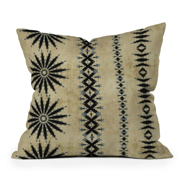 Society6 Daisy Western Mud Cloth by Sheila Wenzel-Ganny Throw Pillow