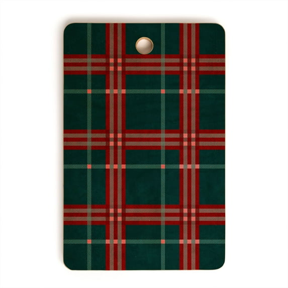 Society6 Emanuela Carratoni Tartan Theme Rectangle Cutting Board