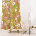 thumbnail image 1 of Society6 Emanuela Carratoni Vintage Floral World Shower Curtain 71" x 74", 1 of 3