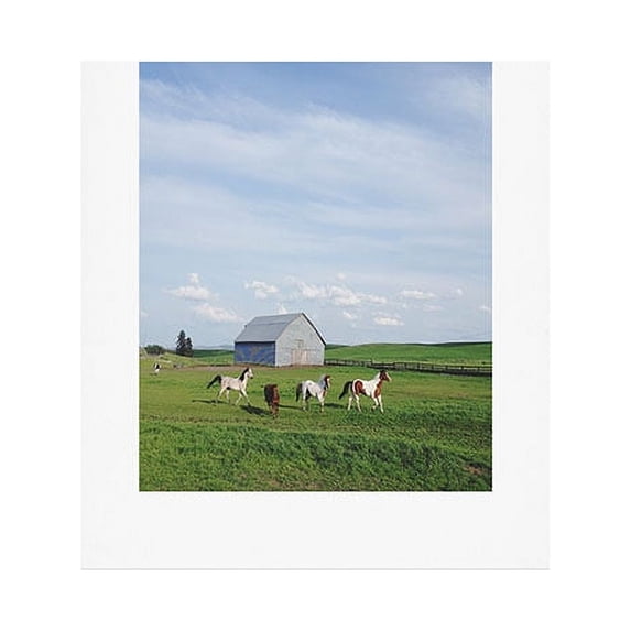 Society6 Farm Horses by Kevin Russ Art Print & Hanger
