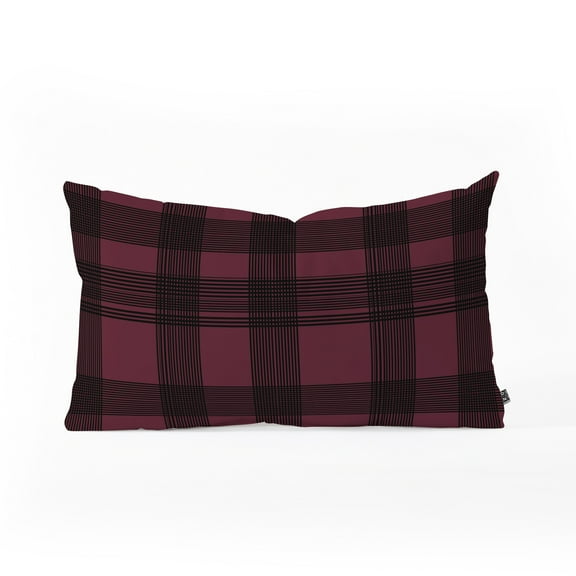 Society6 Gabriela Fuente Winterland Oblong Decorative Throw Pillow, Winter, Seasonal, Red, 23" x 14"