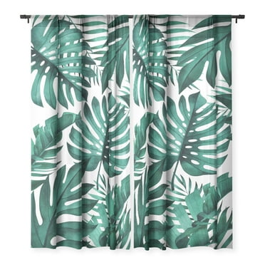 Society6 Gale Switzer Jungle Collective Single Panel Sheer Window Curtain 50" x 84"