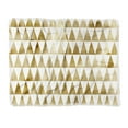 thumbnail image 1 of Society6 Georgiana Paraschiv Triangle Pattern Gold Woven Throw Blanket, 1 of 2