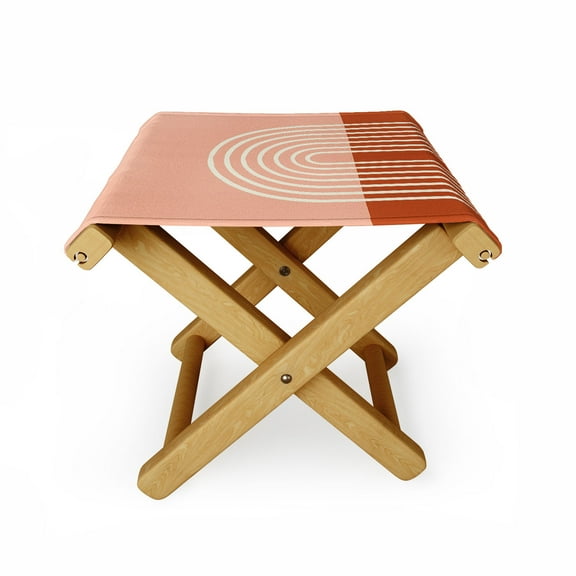 Society6 Grace Terracotta Pastel Folding Stool