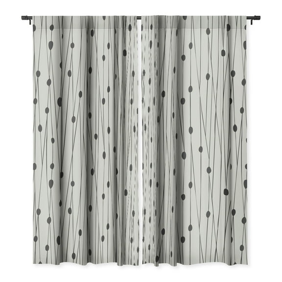 Society6 Heather Dutton Entangled Sandstone Single Panel Room Darkening Window Curtain 50" x 96"