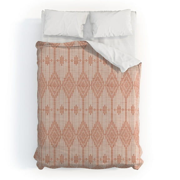 Society6 Heather Dutton West End Blush Duvet Polyester Full + Pillow Shams Kit- 79" X 79"
