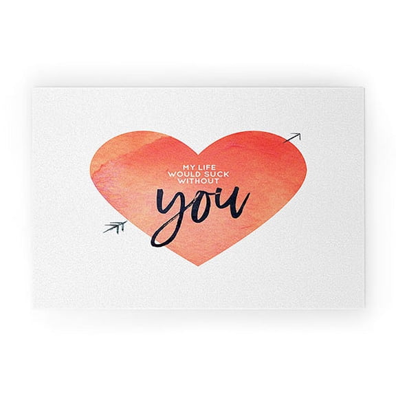 Society6 Hello Sayang My Life Would Suck Without You Welcome Mat Small 20" x 30"