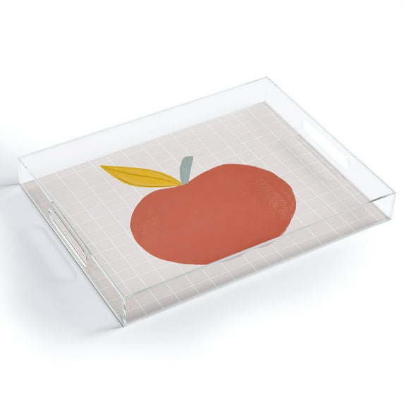 Society6 Hello Twiggs Red Apple Medium Acrylic Tray