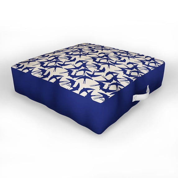 Society6 Hello Twiggs Spring Swallows Outdoor Floor Cushion