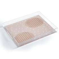 Society6 Hello Twiggs Terracota Cookies Medium Acrylic Tray, 15 1/2" x 12"