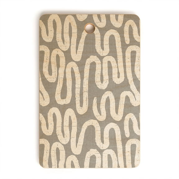 Society6 Holli Zollinger Ceres Ani Grey Rectangular Cutting Board