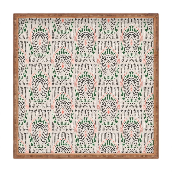 Society6 Holli Zollinger INARI IKAT LIGHT Large Square Bamboo Tray