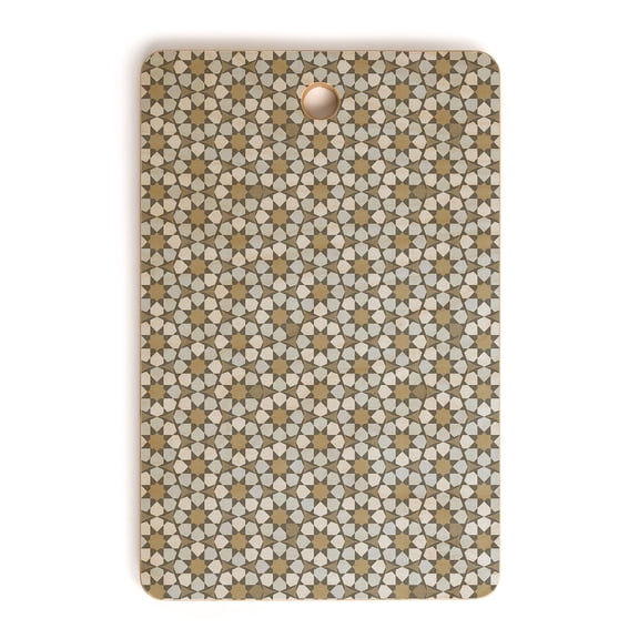 Society6 Holli Zollinger Marokki Neutral Rectangular Cutting Board