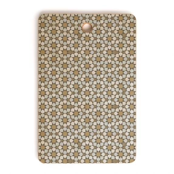 Society6 Holli Zollinger Marokki Neutral Rectangular Cutting Board