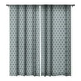 thumbnail image 1 of Society6 Holli Zollinger Mosaic Scallop Blue 50" x 96" Single Panel Sheer Window Curtain, 1 of 1