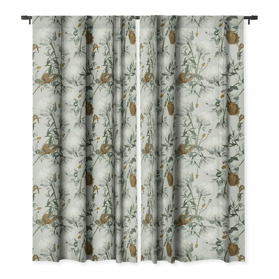 Society6 Iveta Abolina Helaine Single Panel Room Darkening Window Curtain 50" x 84"