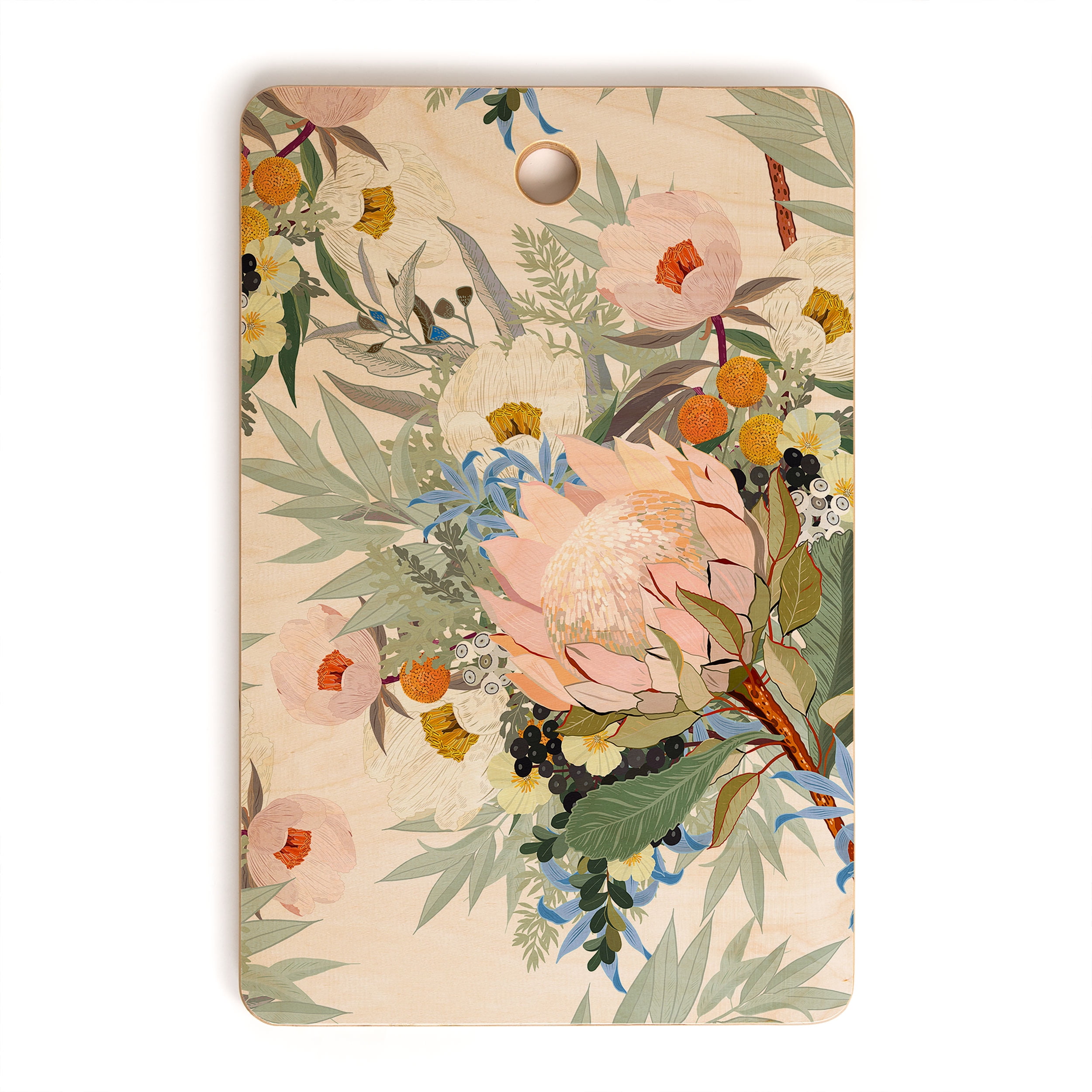 Society6 Iveta Abolina Protea Emmaline Rectangle Cutting Board, 16" x 10.5"