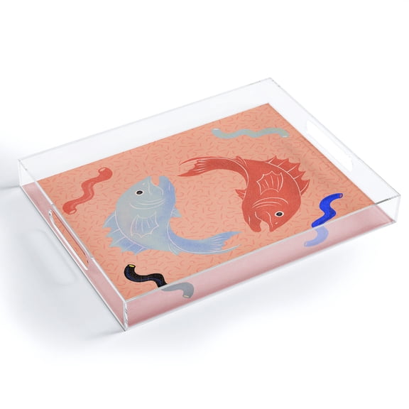 Society6 Jaclyn Caris Pisces 3 Medium Acrylic Tray