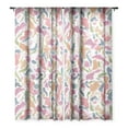 thumbnail image 1 of Society6 Jacqueline Maldonado Synthesis Raspberry Single Panel Sheer Window Curtain 50" x 64", 1 of 1
