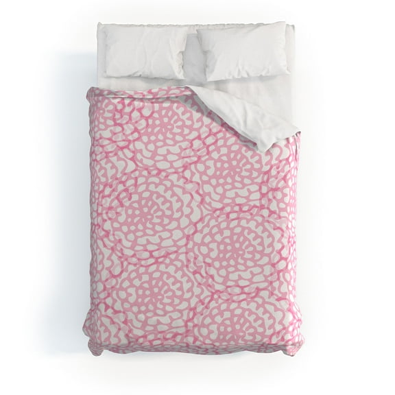 Society6 Julia Da Rocha Bed Of Pink Roses Duvet Cover Cotton Full