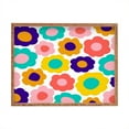 thumbnail image 1 of Society6 June Journal Flowers Pop 22.5" x 17" Rectangle XL Bamboo Tray, 1 of 1