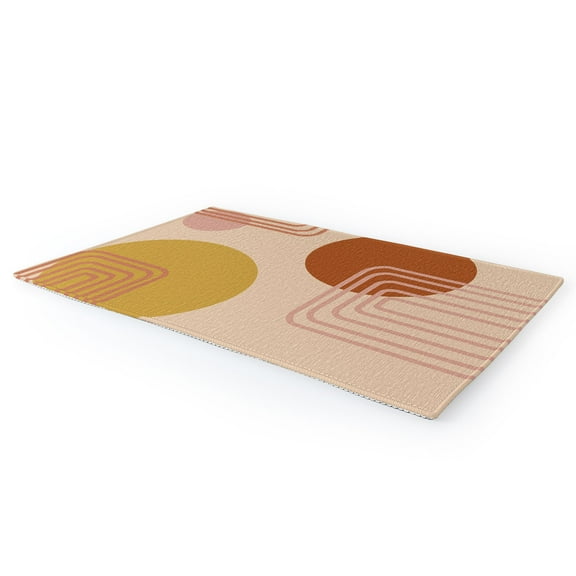 Society6 June Journal Modern Desert Abstract Shapes 8 x 12' Rug