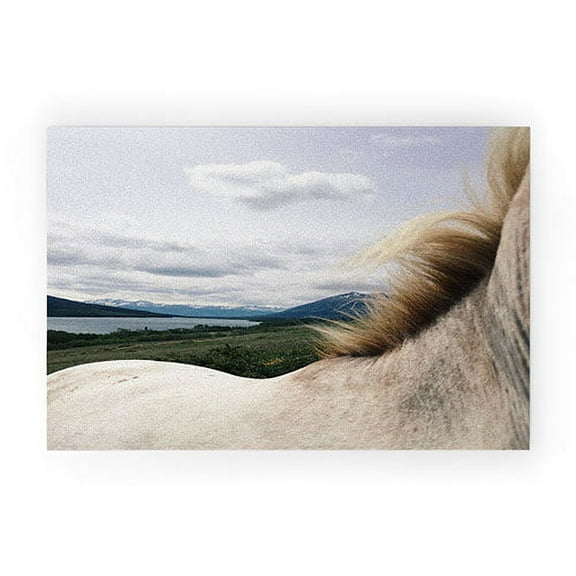 Society6 Kevin Russ Horse Back 20" x 30" Welcome Mat