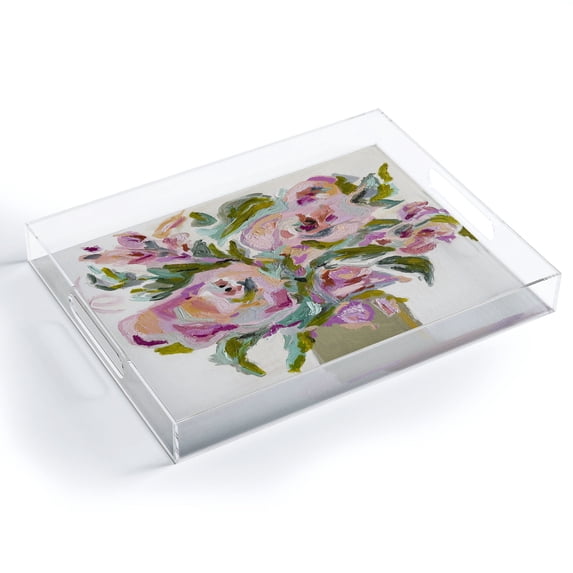 Society6 Laura Fedorowicz Floral Study Medium Acrylic Tray
