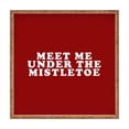 thumbnail image 1 of Society6 Leah Flores Mistletoe Kiss Medium Square Bamboo Tray, 1 of 1