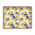 thumbnail image 1 of Society6 Lemons Blue by Mirimo Rectangular Bamboo Tray, 1 of 1