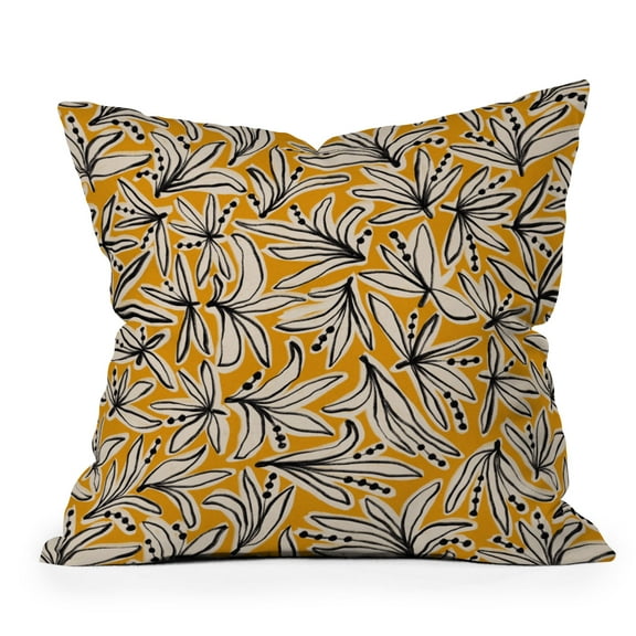 Society6 Lily Flower Pattern 2 by Alisa Galitsyna Throw Pillow