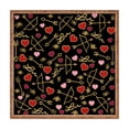 thumbnail image 1 of Society6 Lisa Argyropoulos Cupid Love on Black 16" x 16" Square Large Bamboo Tray, 1 of 1