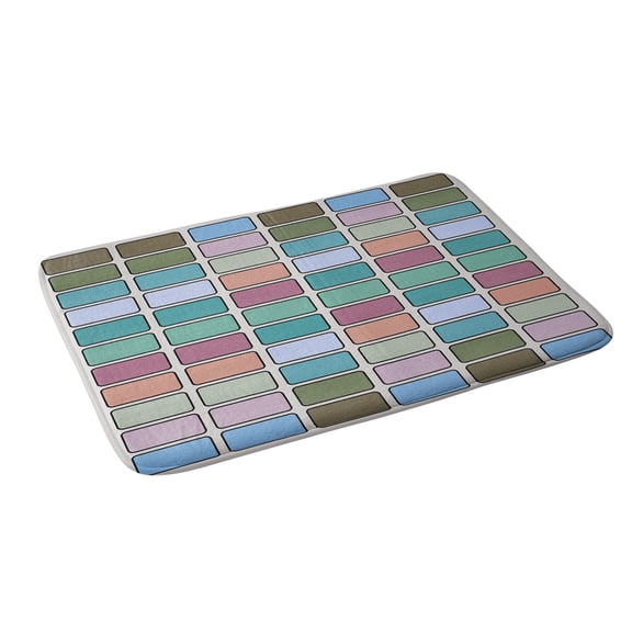 Society6 Lola Terracota 80S Arcade Motherboard Pattern Bath Mat 34" x 21"