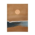 thumbnail image 1 of Society6 Lola Terracota Sunset With Minimal Shapes On Kraft Paper 12" x 16" Poster, 1 of 1