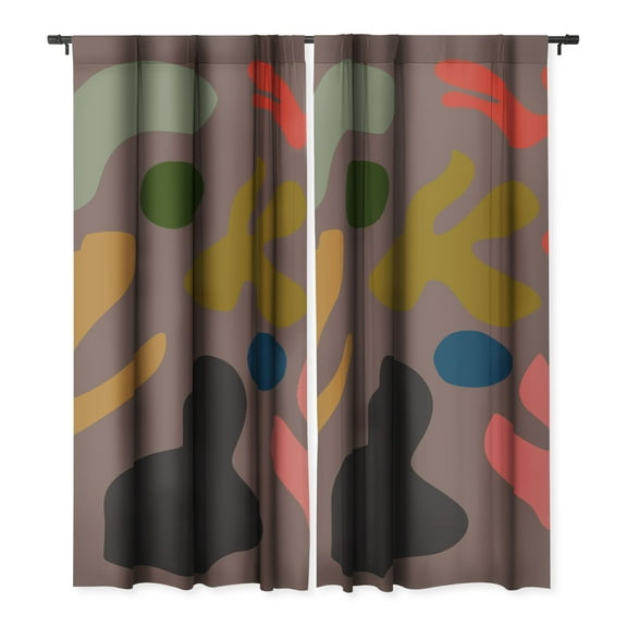 Society6 Marin Vaan Zaal Tuileries Modern Print Single Panel Room Darkening Window Curtain 50" x 84"