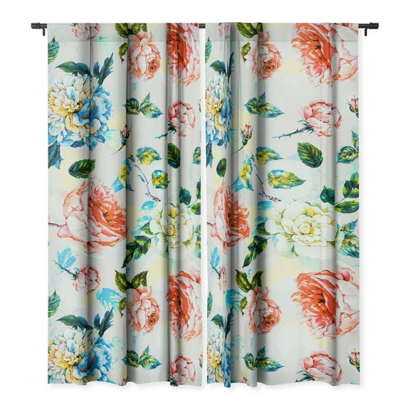 Society6 Marta Barragan Camarasa Blooming In Spring Single Panel Room Darkening Window Curtain 50" x 120"