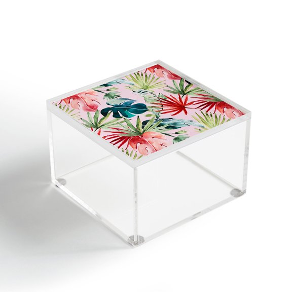 Society6 Marta Barragan Camarasa Colorful Tropical Paradise Acrylic Box