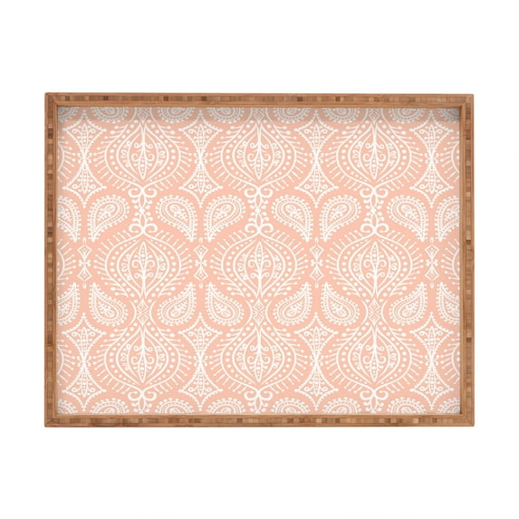 Society6 Marta Barragan Camarasa Marrakech Blush Extra Large Rectangle Bamboo Tray, 22.5" x 17"