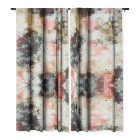 Society6 Marta Barragan Camarasa Modern Pastel Tie Dye Single Panel Room Darkening Window Curtain 50" x 108"