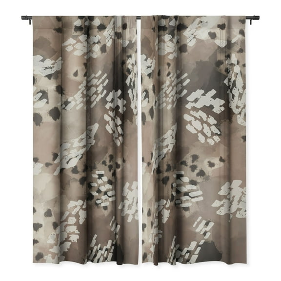 Society6 Marta Barragan Camarasa Modern animal print 75 84" x 50" Single Panel Blackout Window Curtain