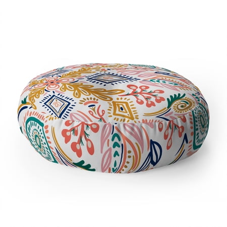Society6 Marta Barragan Camarasa Nain Bohem Round Floor Pillow