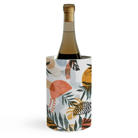 Society6 Marta Barragan Camarasa Shapes Modern Tropical S Wine Chiller