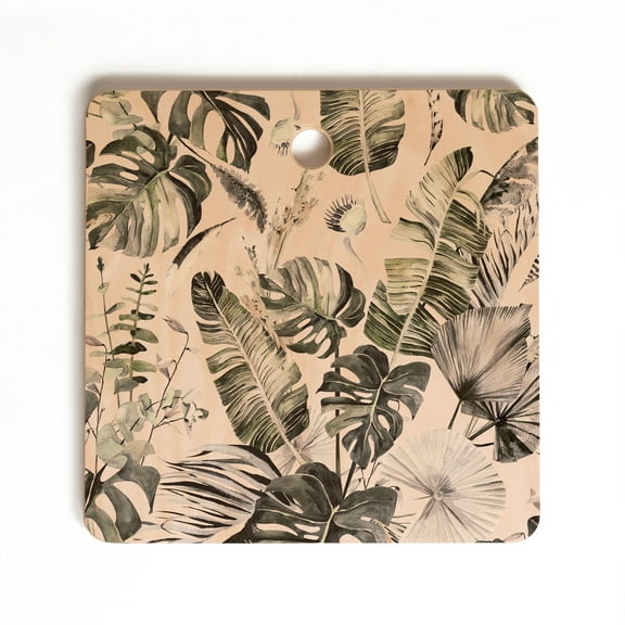 Society6 Marta Barragan Camarasa Wild Farah Square Cutting Board, 11.5" x 11.5"
