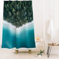 thumbnail image 1 of Society6 Michael Schauer Green And Blue Symmetry Shower Curtain 71" x 74", 1 of 3