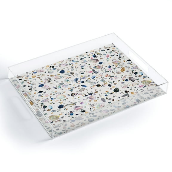 Society6 Mineral Terrazzo by Ninola Design Acrylic Tray