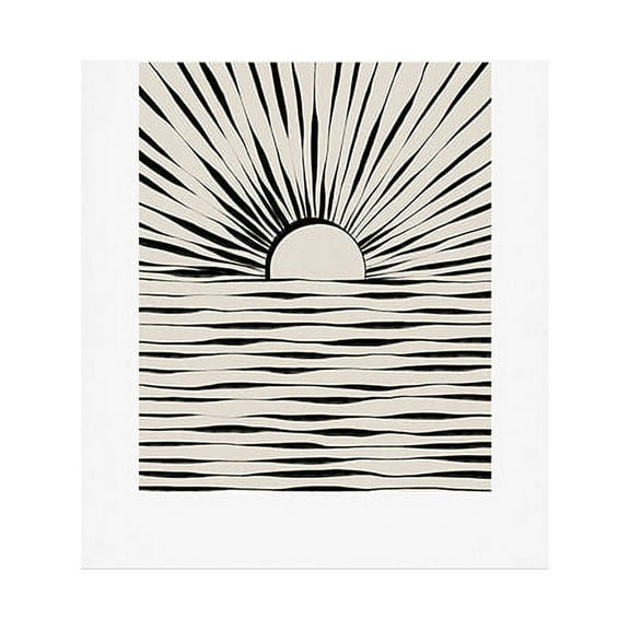 Society6 Minimal Sunrise Sunset by Alisa Galitsyna Art Print