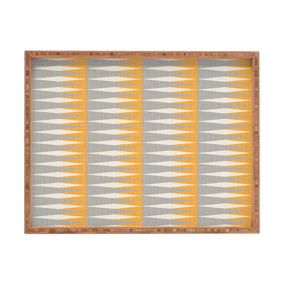 Society6 Mirimo Geotribe Rectangle Large Bamboo Tray