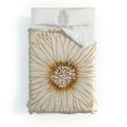 thumbnail image 1 of Society6 Modern Tropical Gold Sunflower Duvet Cover Cotton Full, 1 of 3