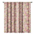 thumbnail image 1 of Society6 Ninola Design Fresh flowers Pink Single Panel Room Darkening Window Curtain 50" x 120", 1 of 1